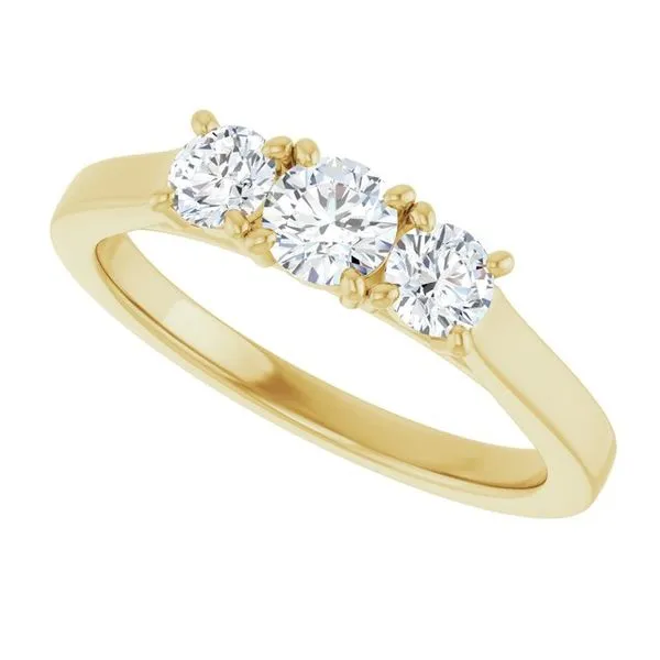 Three-Stone Engagement Ring Image 5 Dripping Diamonds Dripping Springs, TX