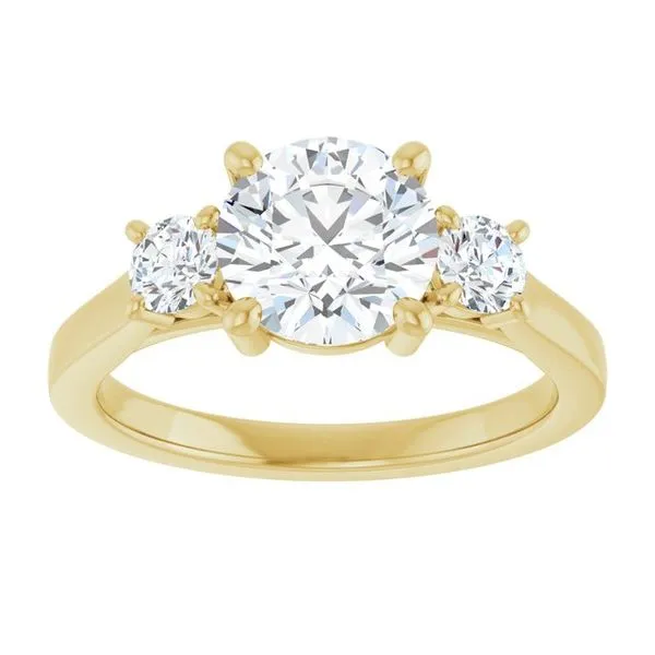 Three-Stone Engagement Ring Image 3 Raleigh Diamond Fine Jewelry Raleigh, NC