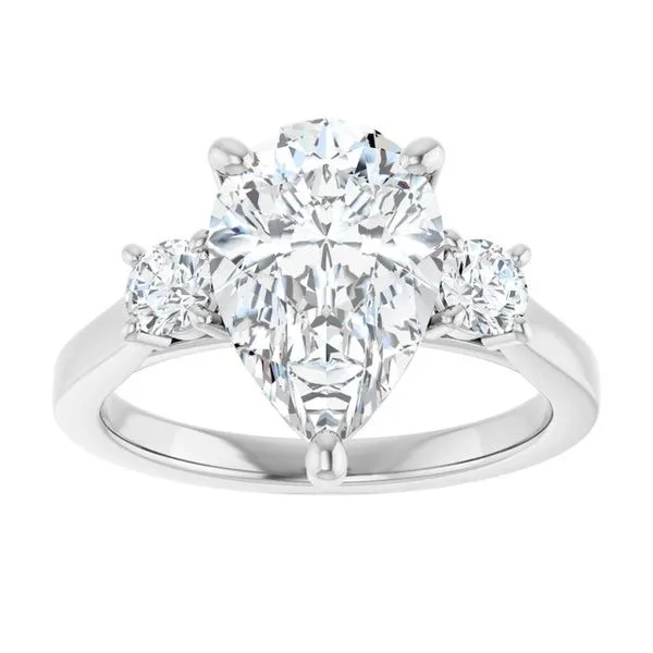 Three-Stone Engagement Ring Image 3 Raleigh Diamond Fine Jewelry Raleigh, NC