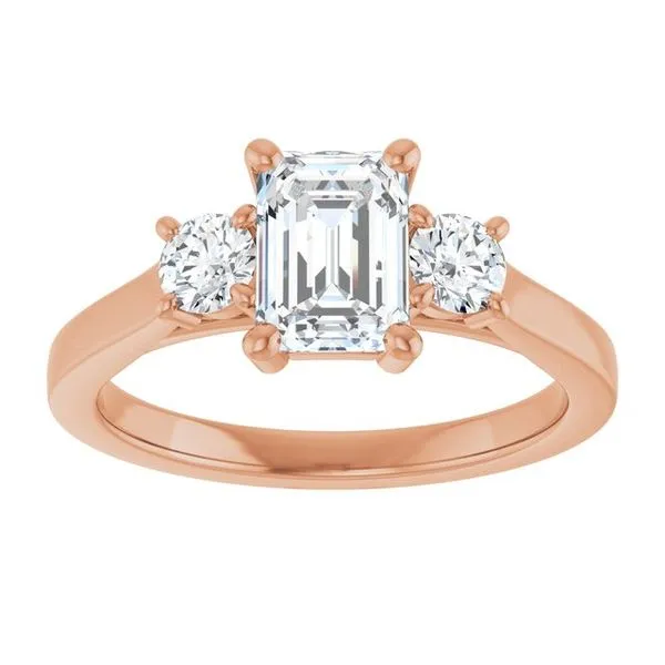 Three-Stone Engagement Ring Image 3 Raleigh Diamond Fine Jewelry Raleigh, NC