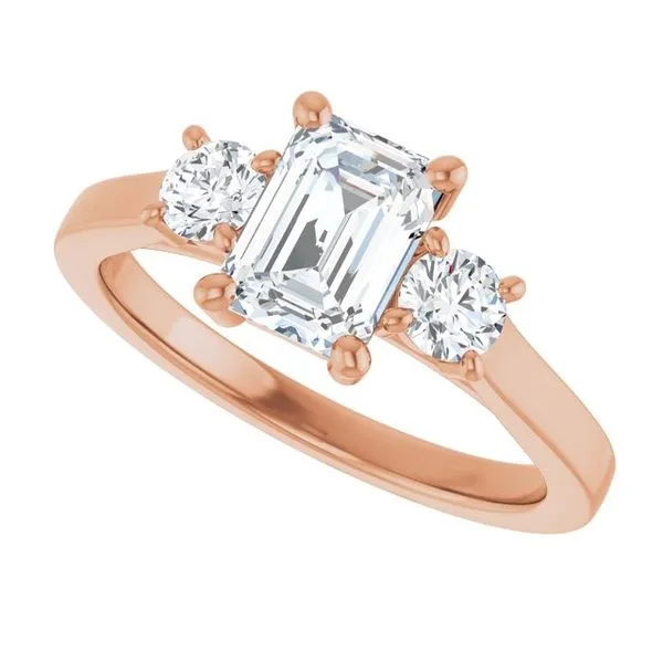 Three-Stone Engagement Ring Image 5 Raleigh Diamond Fine Jewelry Raleigh, NC