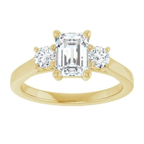 Three-Stone Engagement Ring Image 3 Raleigh Diamond Fine Jewelry Raleigh, NC