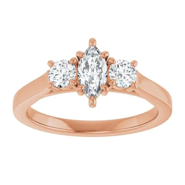 Three-Stone Engagement Ring Image 3 Raleigh Diamond Fine Jewelry Raleigh, NC