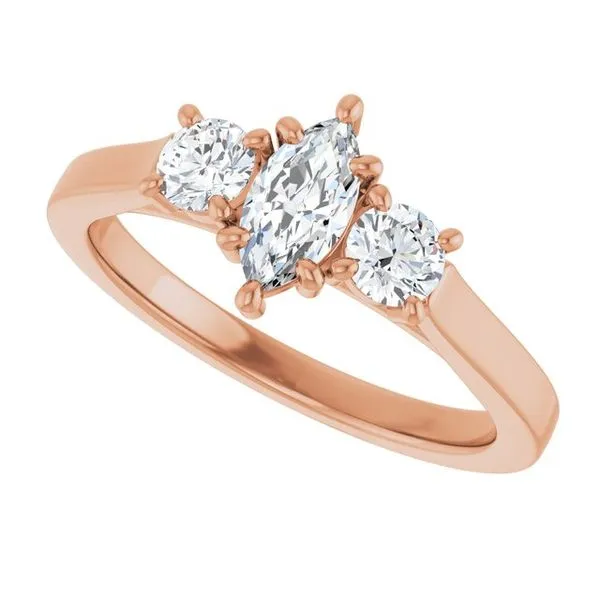 Three-Stone Engagement Ring Image 5 Raleigh Diamond Fine Jewelry Raleigh, NC