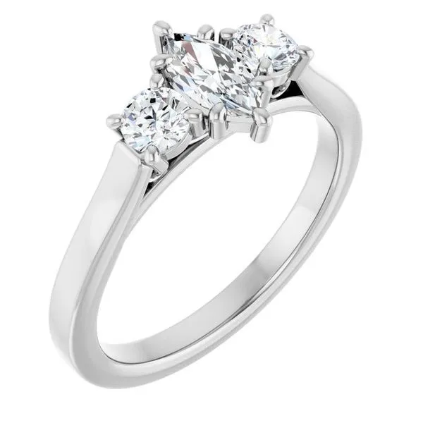 Three-Stone Engagement Ring Raleigh Diamond Fine Jewelry Raleigh, NC