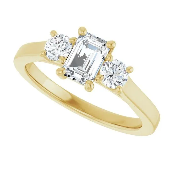 Three-Stone Engagement Ring Image 5 Raleigh Diamond Fine Jewelry Raleigh, NC