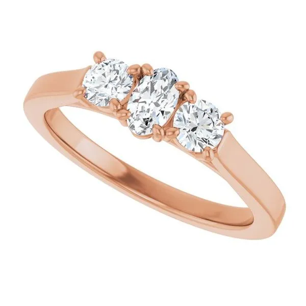 Three-Stone Engagement Ring Image 5 Raleigh Diamond Fine Jewelry Raleigh, NC