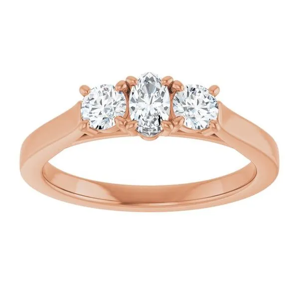 Three-Stone Engagement Ring Image 3 Raleigh Diamond Fine Jewelry Raleigh, NC