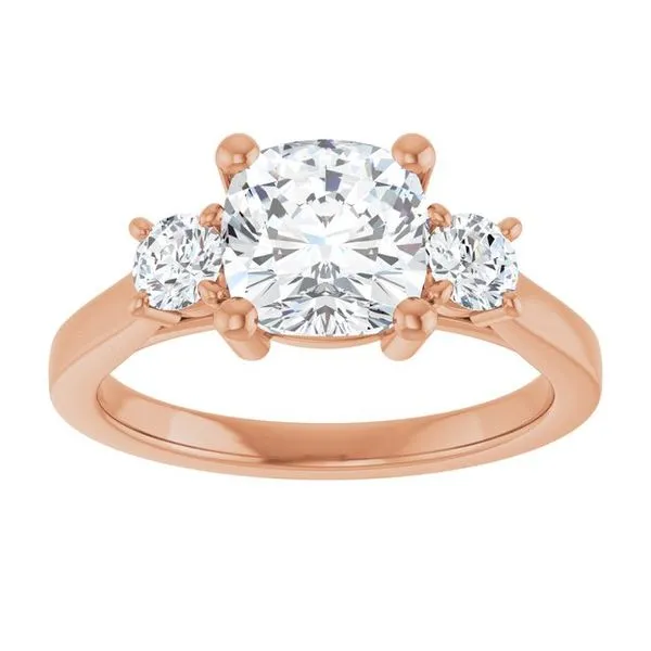 Three-Stone Engagement Ring Image 3 Raleigh Diamond Fine Jewelry Raleigh, NC