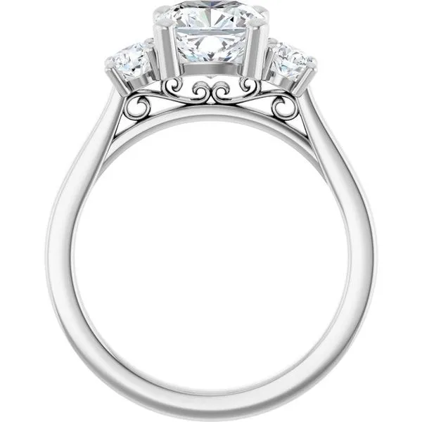 Three-Stone Engagement Ring Image 2 Raleigh Diamond Fine Jewelry Raleigh, NC