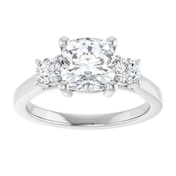Three-Stone Engagement Ring Image 3 Raleigh Diamond Fine Jewelry Raleigh, NC