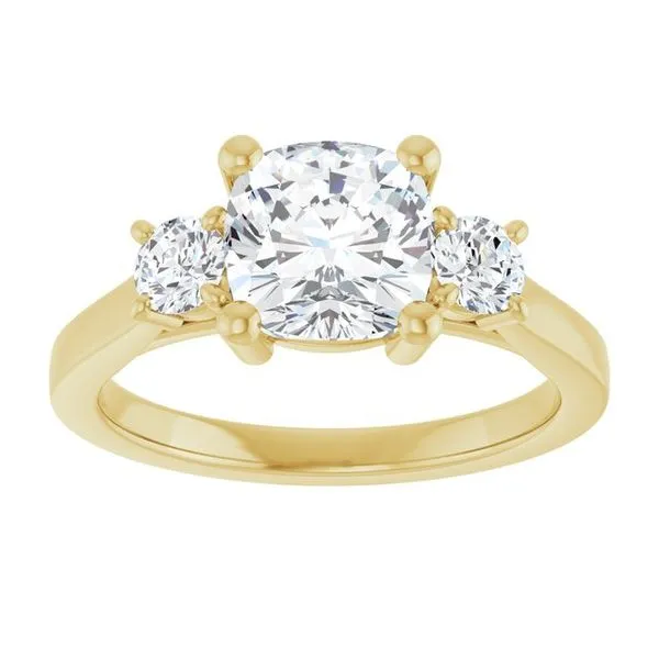 Three-Stone Engagement Ring Image 3 Raleigh Diamond Fine Jewelry Raleigh, NC