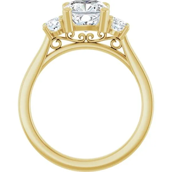 Three-Stone Engagement Ring Image 2 Raleigh Diamond Fine Jewelry Raleigh, NC