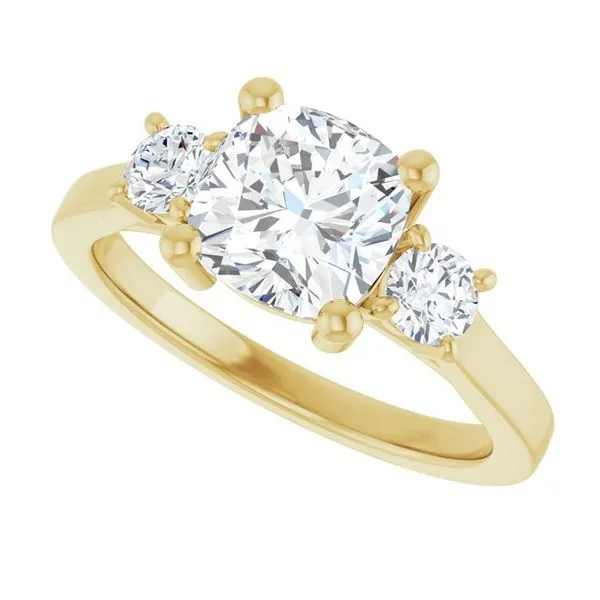 Three-Stone Engagement Ring Image 5 Raleigh Diamond Fine Jewelry Raleigh, NC