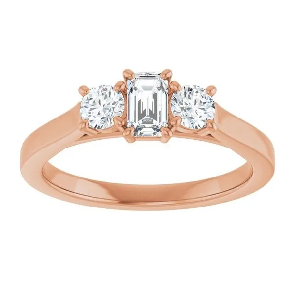 Three-Stone Engagement Ring Image 3 Raleigh Diamond Fine Jewelry Raleigh, NC