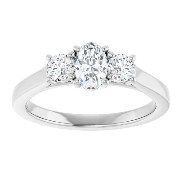 Three-Stone Engagement Ring Image 3 Raleigh Diamond Fine Jewelry Raleigh, NC