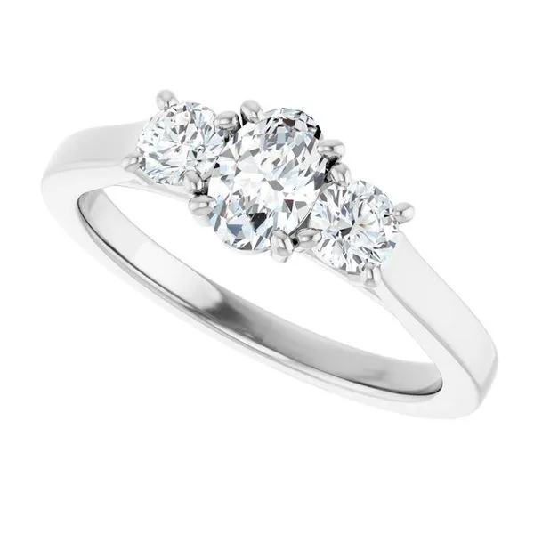 Three-Stone Engagement Ring Image 5 Raleigh Diamond Fine Jewelry Raleigh, NC