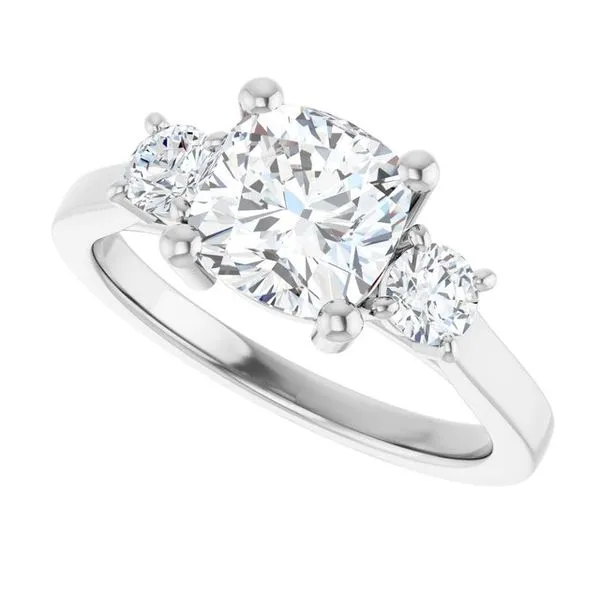 Three-Stone Engagement Ring Image 5 Raleigh Diamond Fine Jewelry Raleigh, NC