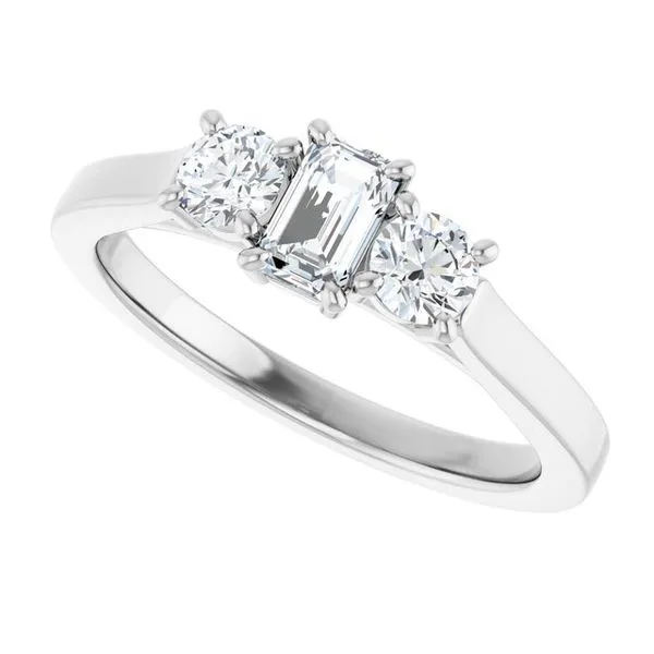 Three-Stone Engagement Ring Image 5 Dripping Diamonds Dripping Springs, TX