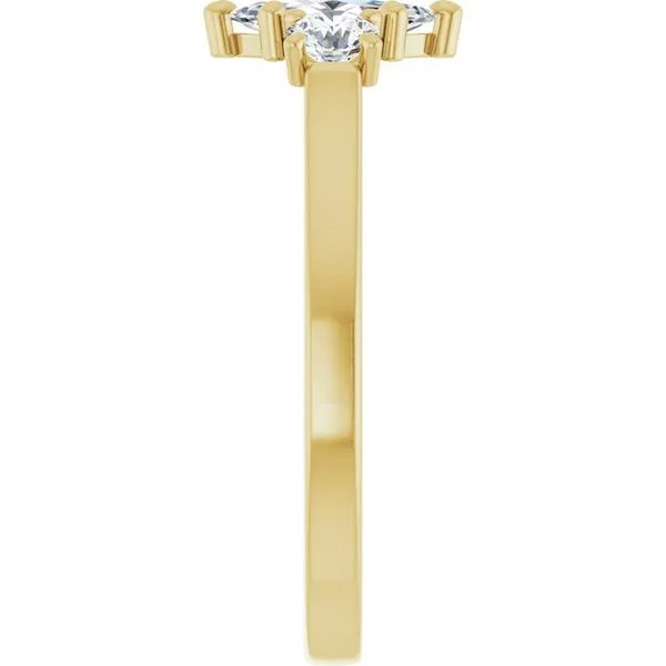 Three-Stone Engagement Ring Image 4 Raleigh Diamond Fine Jewelry Raleigh, NC