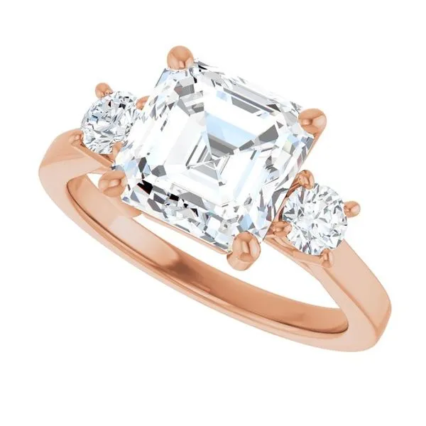 Three-Stone Engagement Ring Image 5 Raleigh Diamond Fine Jewelry Raleigh, NC