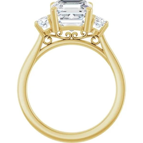 Three-Stone Engagement Ring Image 2 Raleigh Diamond Fine Jewelry Raleigh, NC
