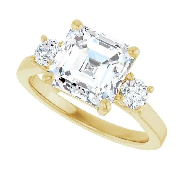 Three-Stone Engagement Ring Image 5 Raleigh Diamond Fine Jewelry Raleigh, NC