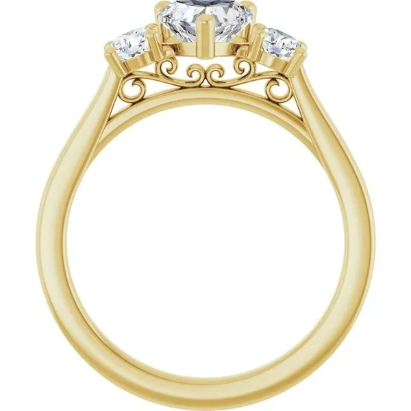 Three-Stone Engagement Ring Image 2 Raleigh Diamond Fine Jewelry Raleigh, NC