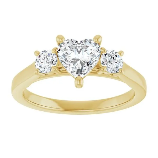 Three-Stone Engagement Ring Image 3 Raleigh Diamond Fine Jewelry Raleigh, NC