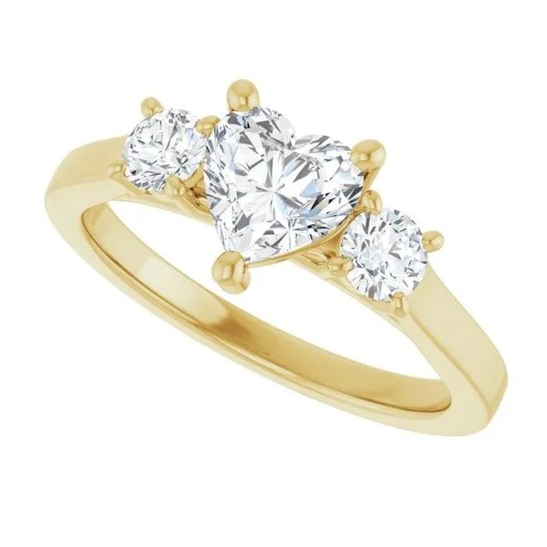 Three-Stone Engagement Ring Image 5 Raleigh Diamond Fine Jewelry Raleigh, NC