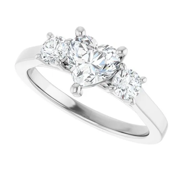 Three-Stone Engagement Ring Image 5 Raleigh Diamond Fine Jewelry Raleigh, NC