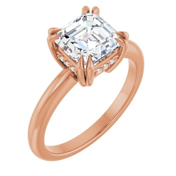 Double Claw-Prong Engagement Ring