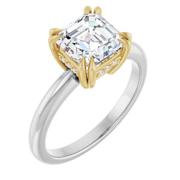 Double Claw-Prong Engagement Ring