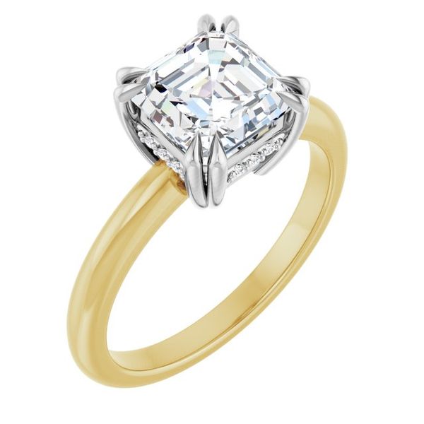 Double Claw-Prong Engagement Ring
