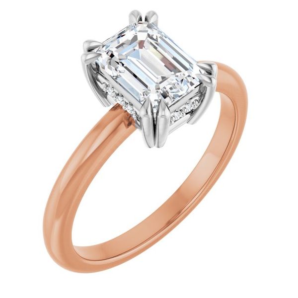 Double Claw-Prong Engagement Ring