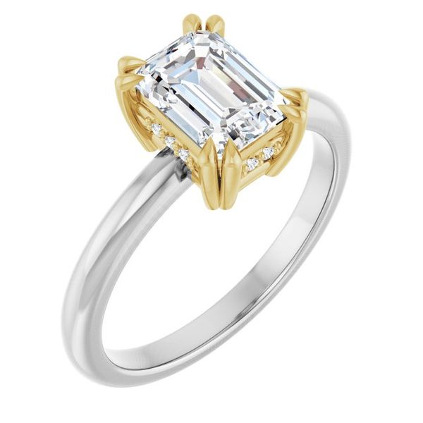 Double Claw-Prong Engagement Ring