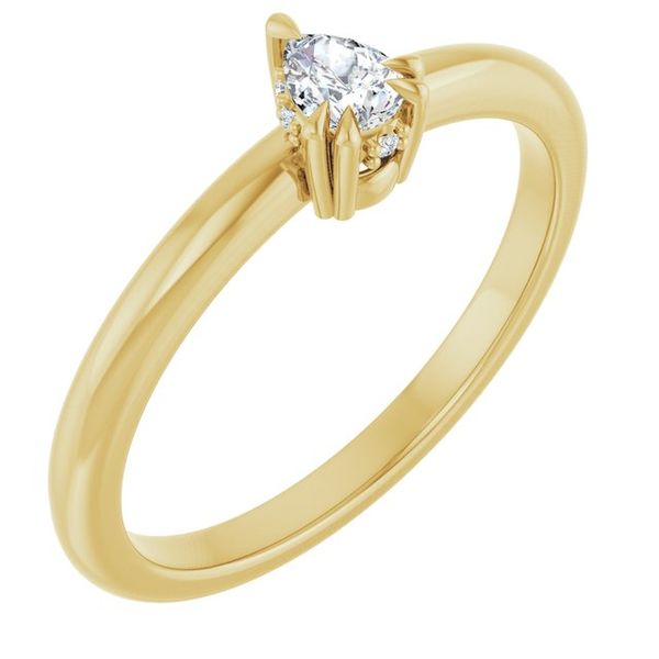 Double Claw-Prong Engagement Ring