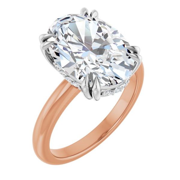 Double Claw-Prong Engagement Ring
