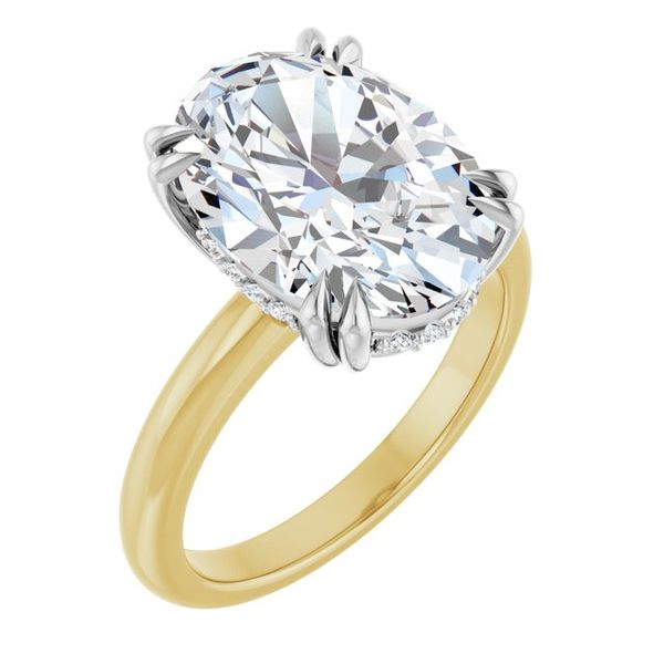 Double Claw-Prong Engagement Ring