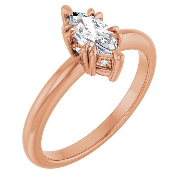 Double Claw-Prong Engagement Ring