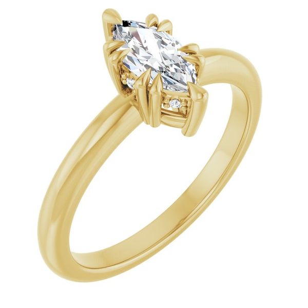 Double Claw-Prong Engagement Ring
