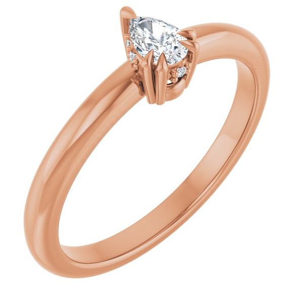 Double Claw-Prong Engagement Ring