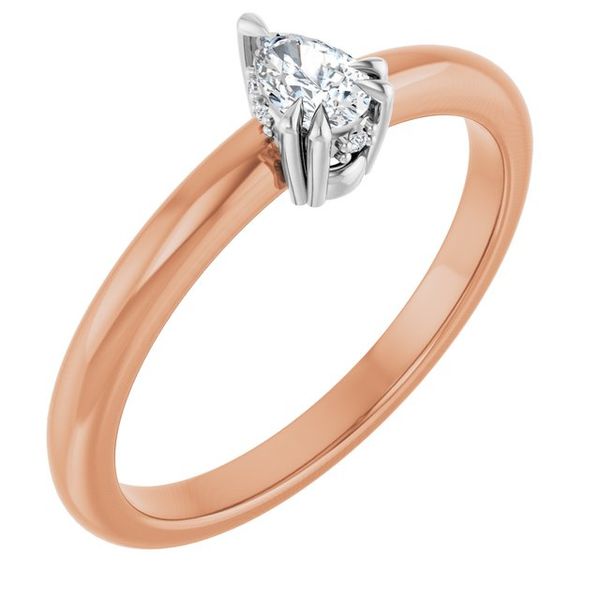 Double Claw-Prong Engagement Ring