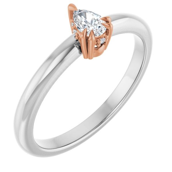 Double Claw-Prong Engagement Ring