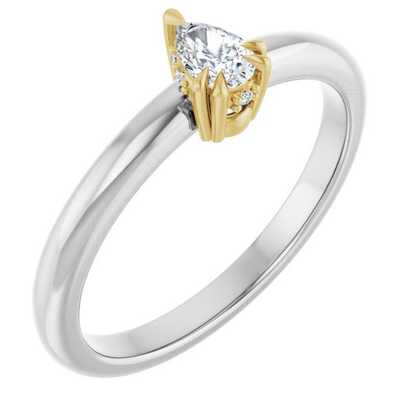 Double Claw-Prong Engagement Ring