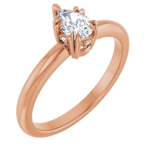Double Claw-Prong Engagement Ring