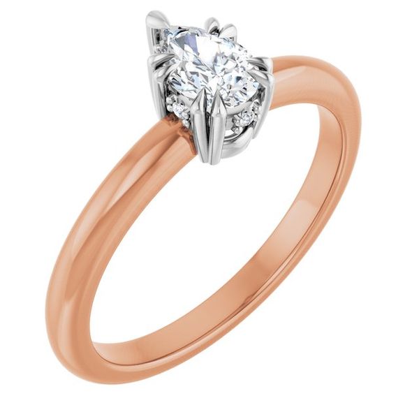 Double Claw-Prong Engagement Ring