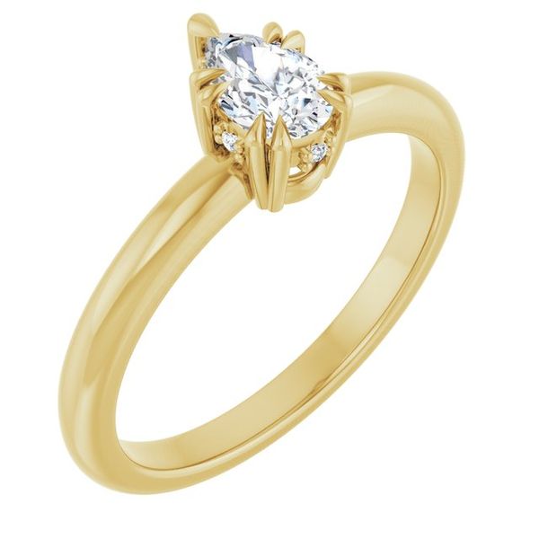 Double Claw-Prong Engagement Ring