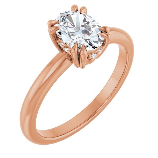 Double Claw-Prong Engagement Ring