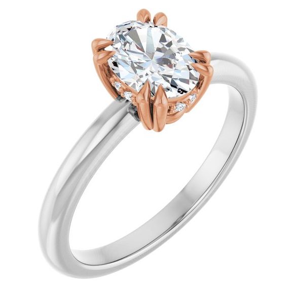 Double Claw-Prong Engagement Ring